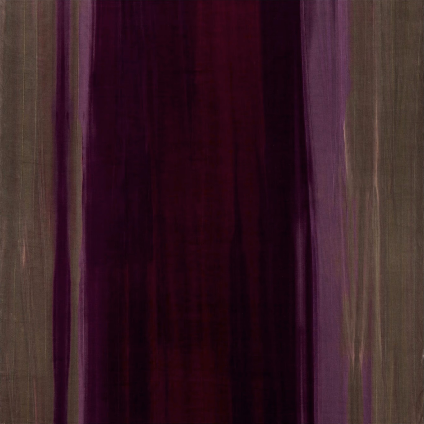 Stone, burgundy and raspberry velvet with broad vertical stripes and soft pile