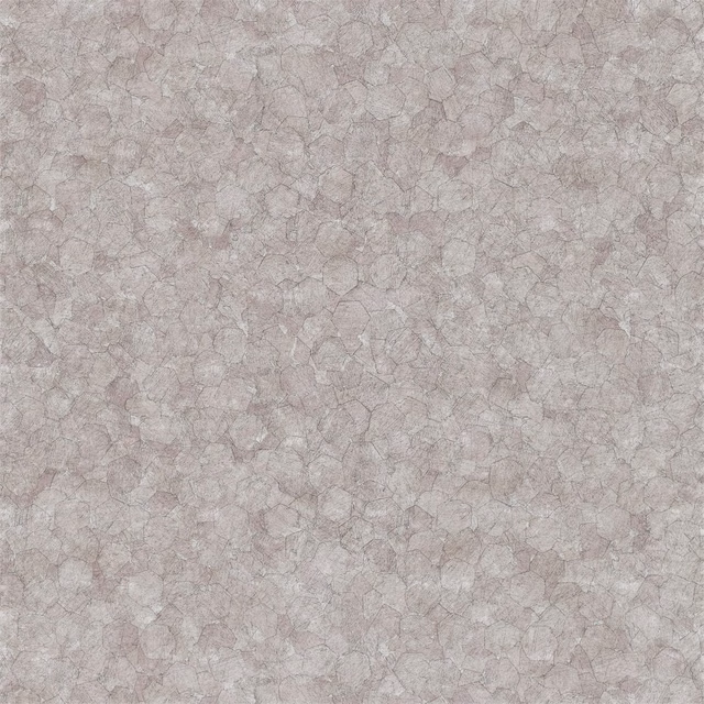 Pale mink-grey wallpaper with softly fractured, overlapping organic cell motifs