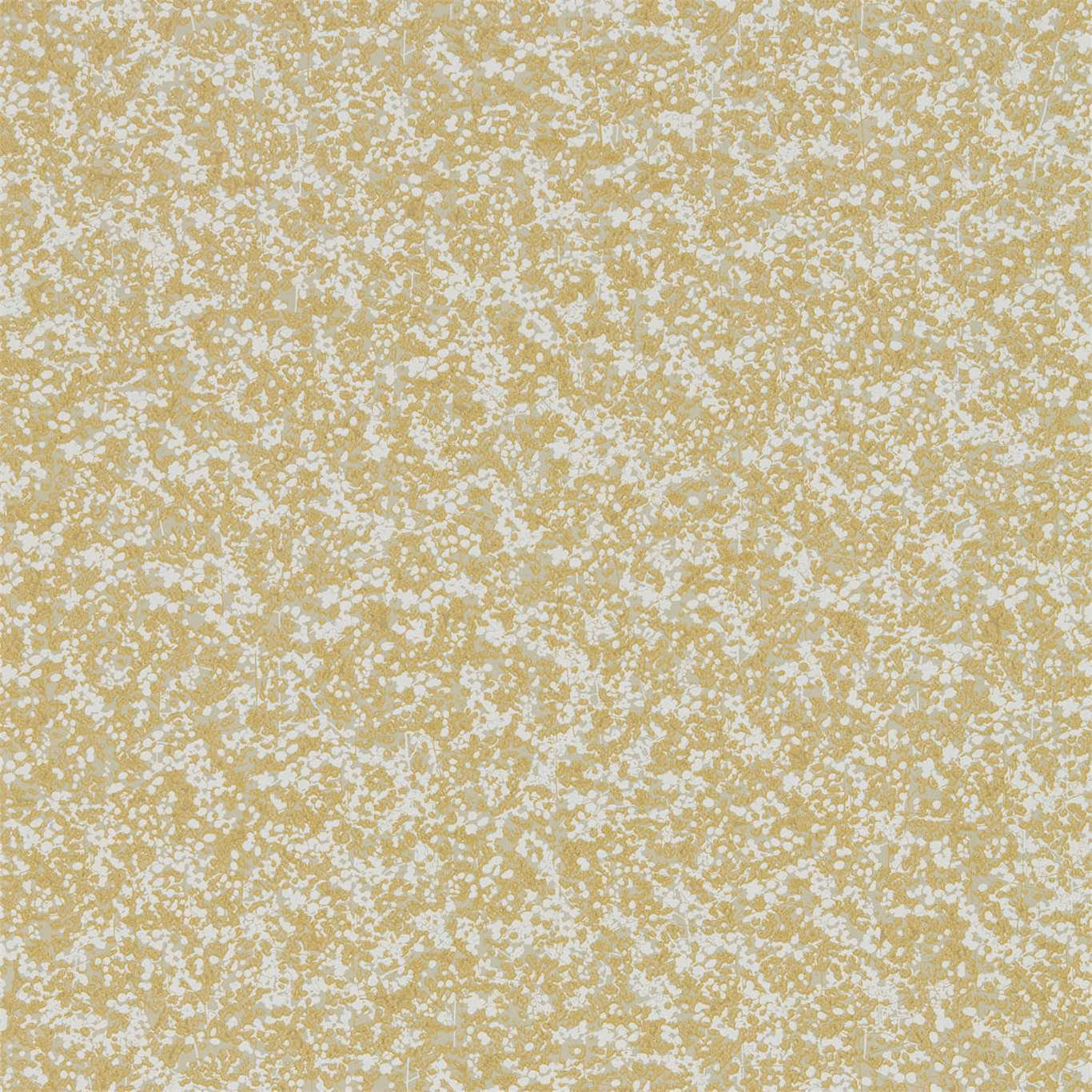 Warm citrus wallpaper with irregular vanilla flecks and softly mottled surface