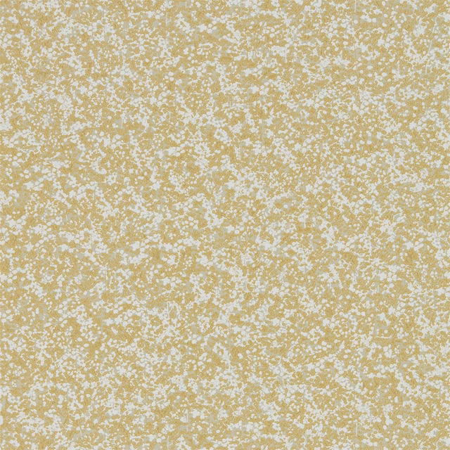 Warm citrus wallpaper with irregular vanilla flecks and softly mottled surface