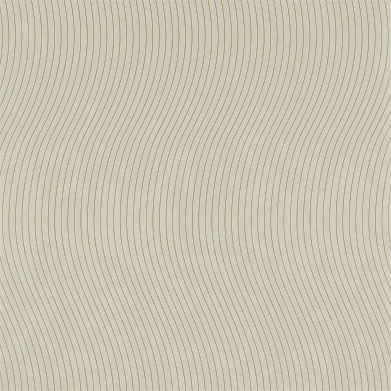Pale limestone wallpaper with fine, closely spaced undulating grey-beige lines