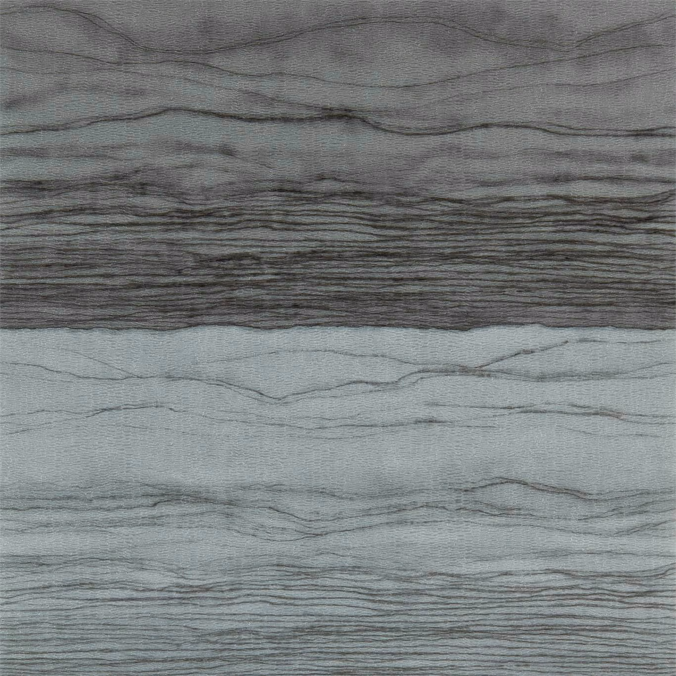 Cool pewter wallpaper with layered lead-grey horizontal mineral striations