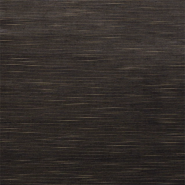 Charcoal velvet swatch with fine horizontal ribs and subtle muted gold highlights