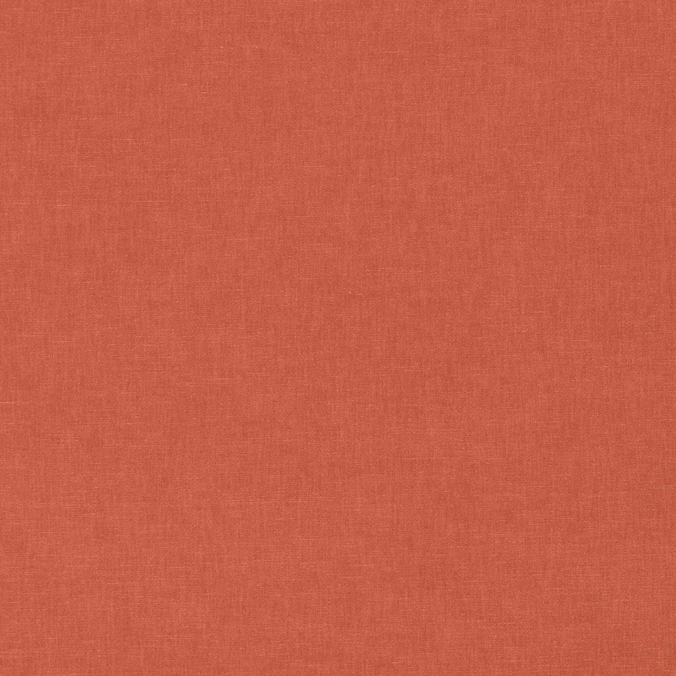 Muted coral terracotta plain weave with subtle fine crosshatched texture