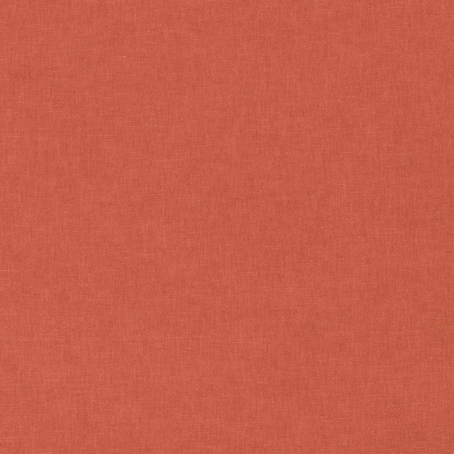 Muted coral terracotta plain weave with subtle fine crosshatched texture