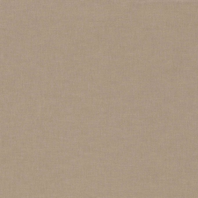 Warm taupe plain-weave fabric swatch with fine crosshatch texture and subtle tonal variation