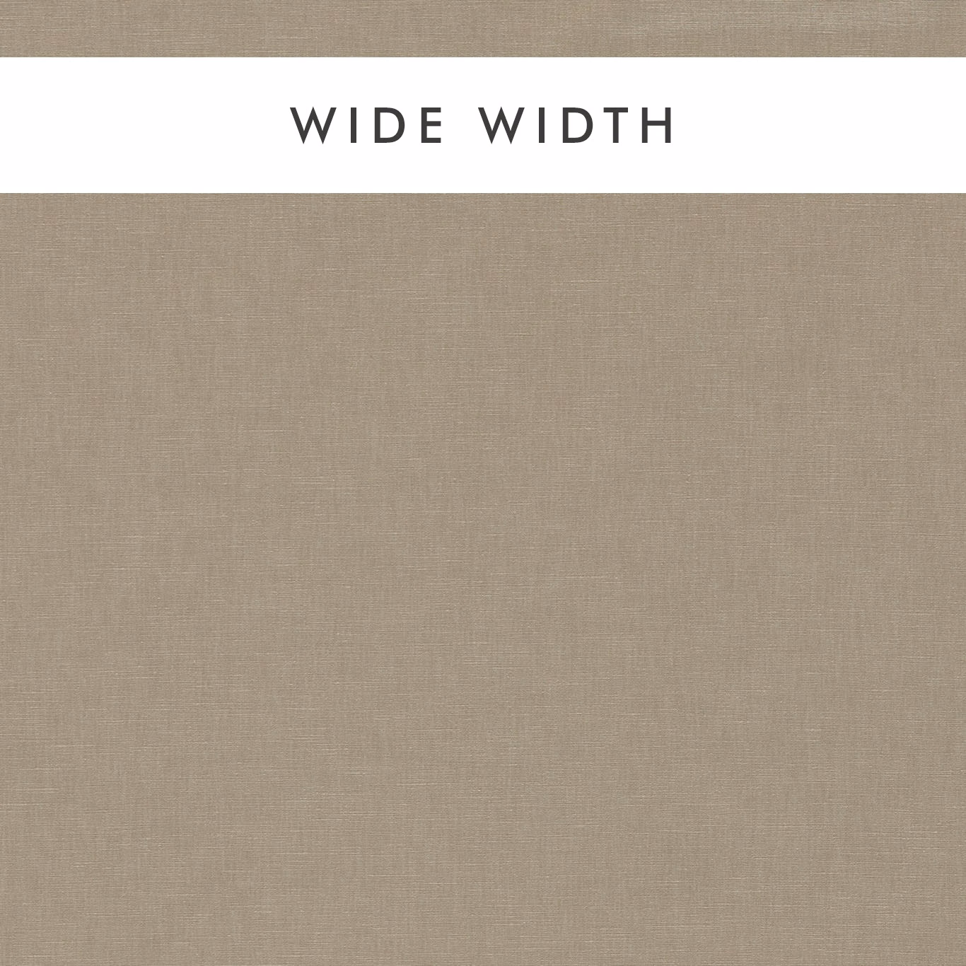 Close view of warm taupe Birch fabric showing a fine, subtly crosshatched plain weave