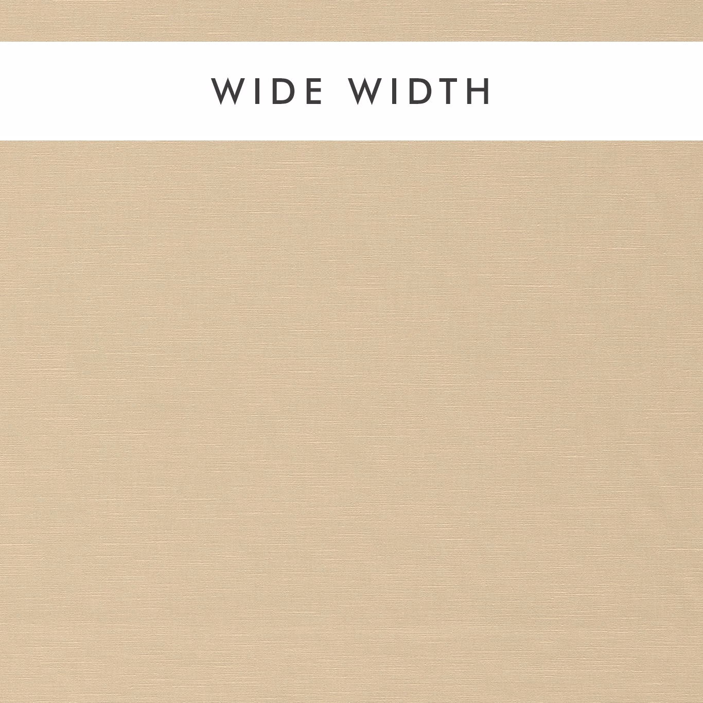 Warm sand beige wide-width fabric with a fine horizontal woven texture