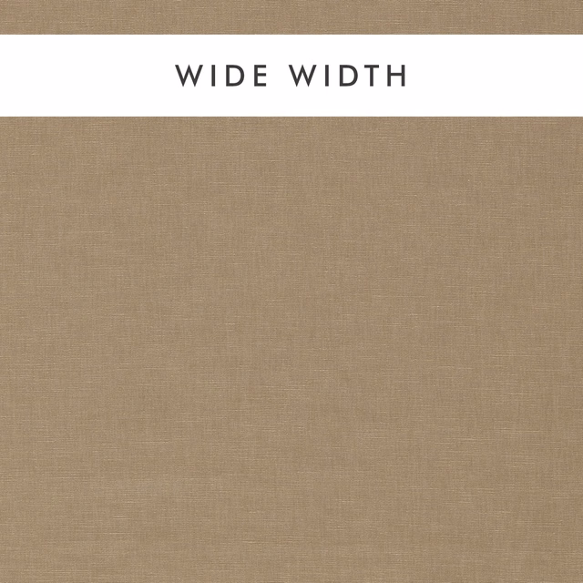 Warm tawny taupe plain weave with fine crosshatch texture in wide-width swatch