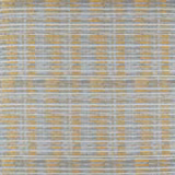 Ochre gold and slate woven grid with irregular horizontal striations