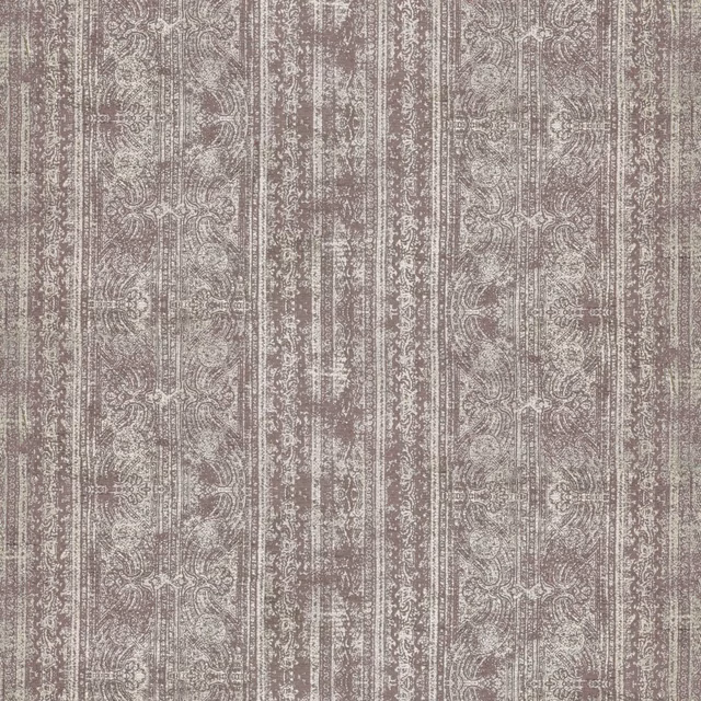 Almond paisley stripes on softly mottled mink taupe velvet