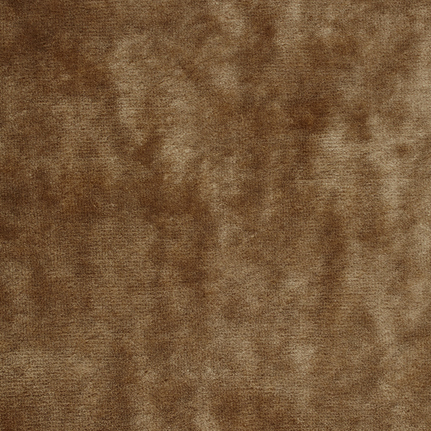 Mottled antique gold and warm brown velvet with softly brushed tonal pile