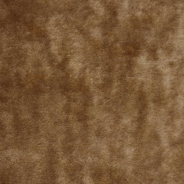 Mottled antique gold and warm brown velvet with softly brushed tonal pile