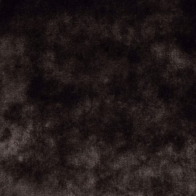 Smoky black velvet swatch with charcoal mottling and a softly textured pile