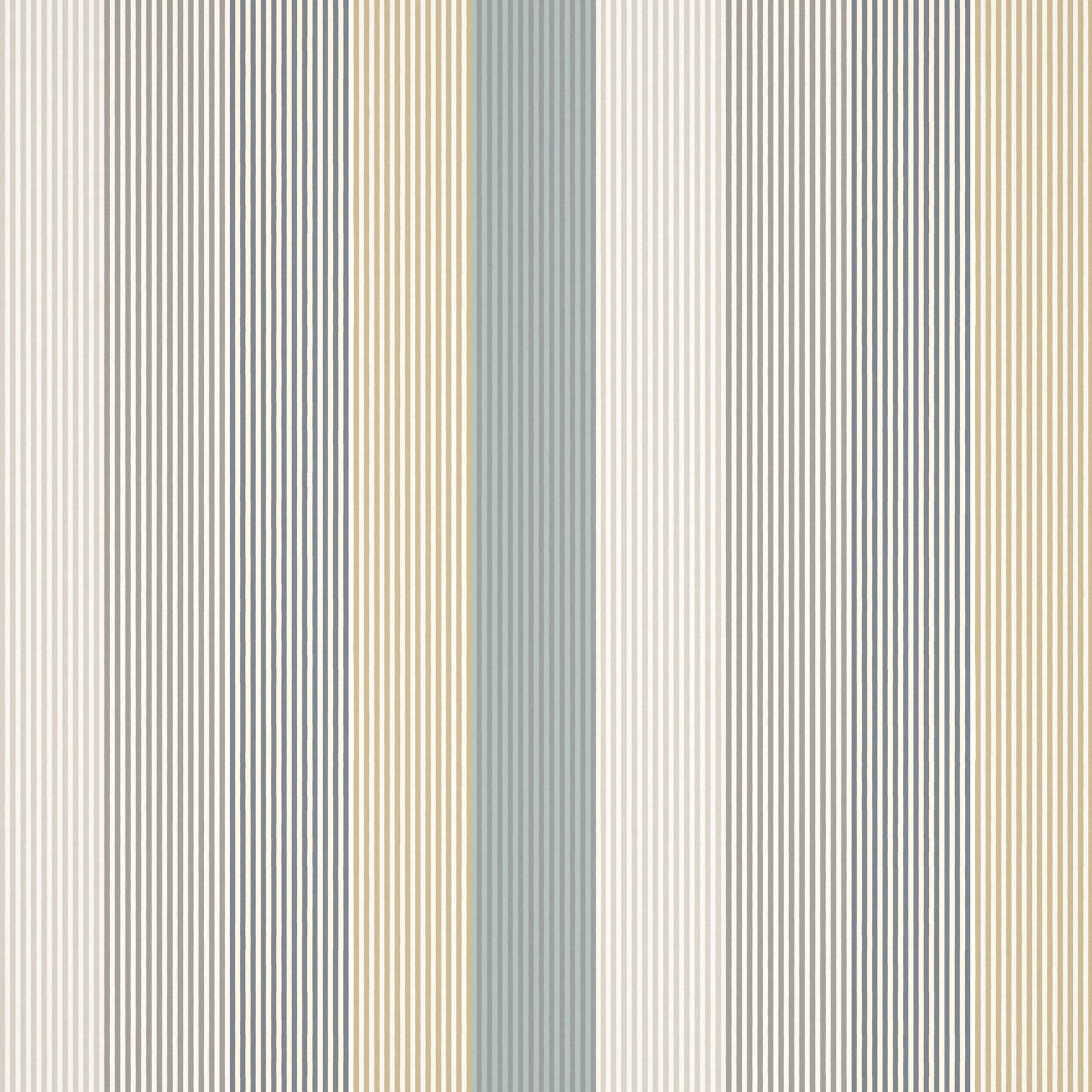 Fine vertical stripes in pebble grey, duckegg blue, calico and cloud woven fabric