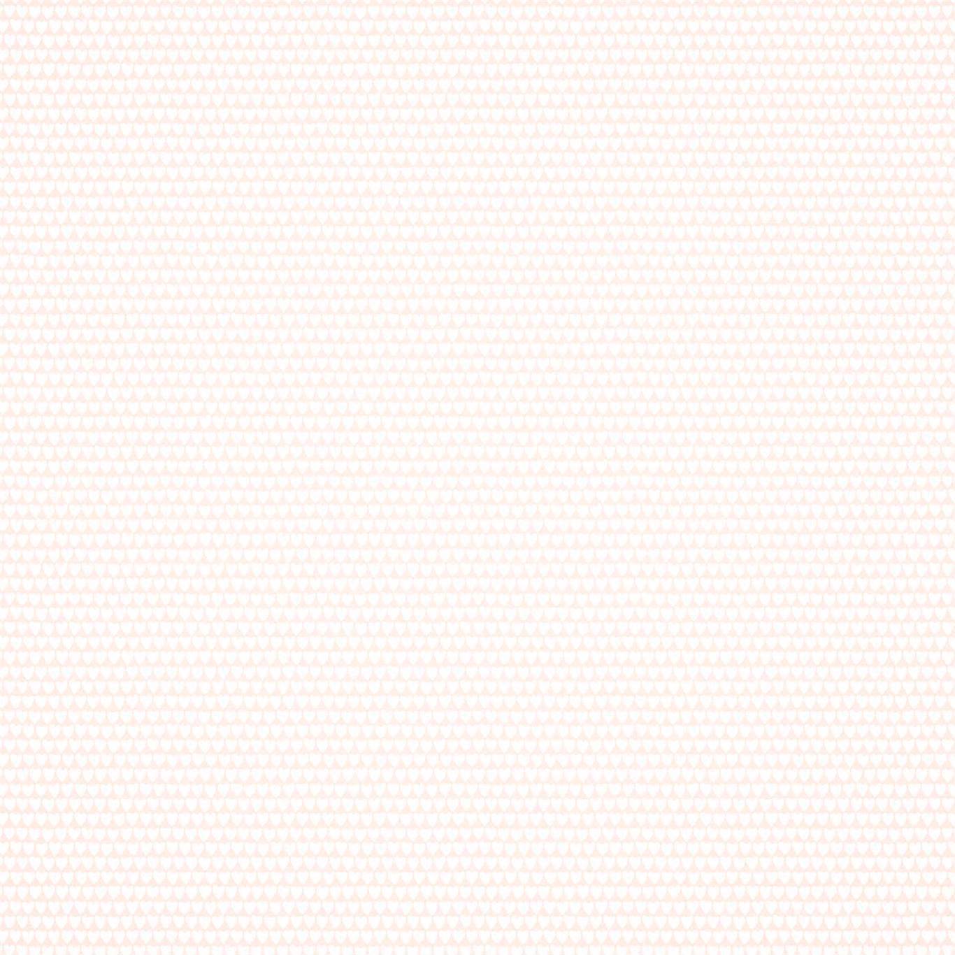 Powder-pink wallpaper with rows of tiny pale heart motifs on a light ground