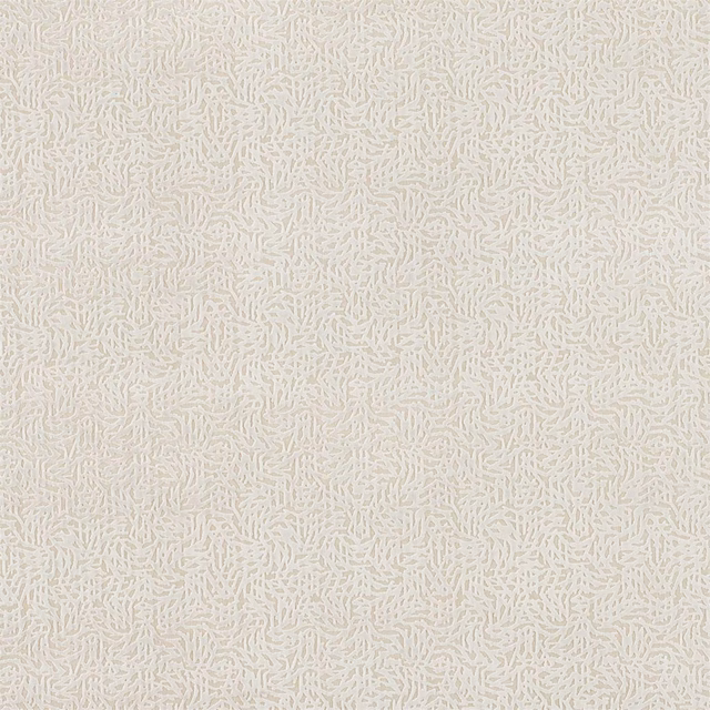 Pale silver-grey fabric with dense, tiny irregular linear motifs and a subtly textured surface
