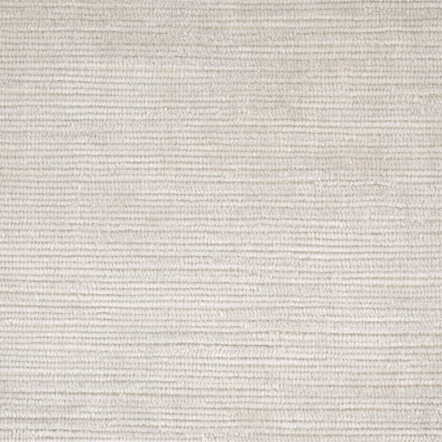 Pale pearl cream velvet with fine, closely spaced horizontal surface texture