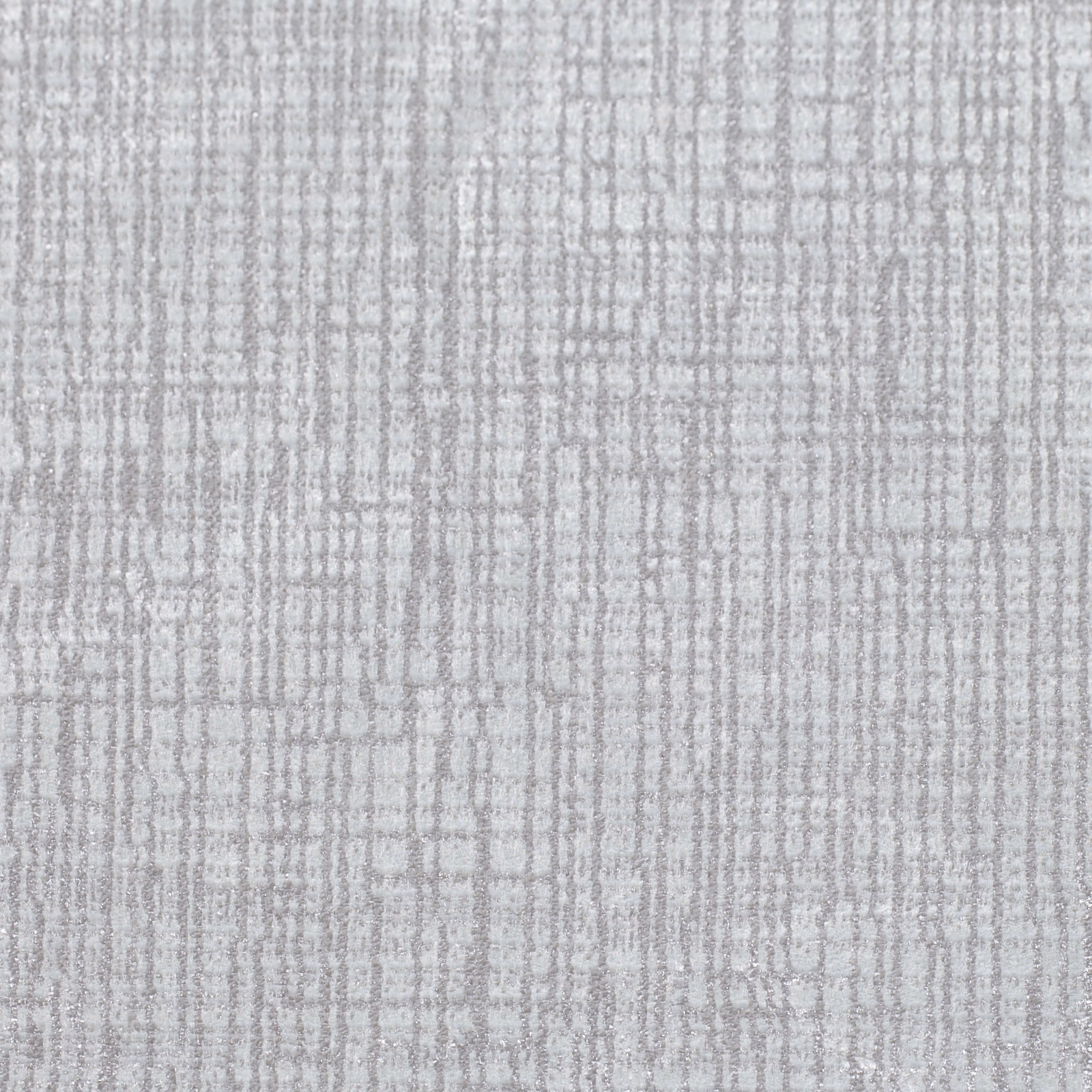 Pale steel-grey woven fabric with fine vertical striations and irregular crosshatch texture