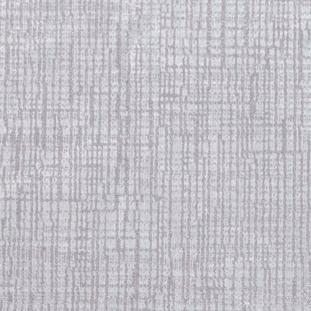 Pale steel-grey woven fabric with fine vertical striations and irregular crosshatch texture