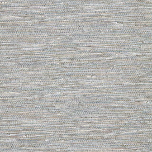 Cool pebble-grey wallpaper with fine horizontal blue-grey and beige striations