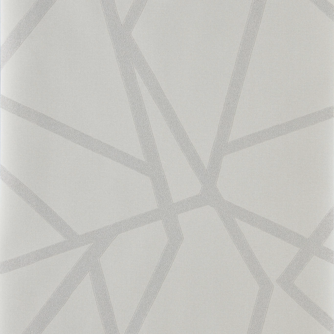 Pale stone wallpaper with shimmering grey angular branching lines
