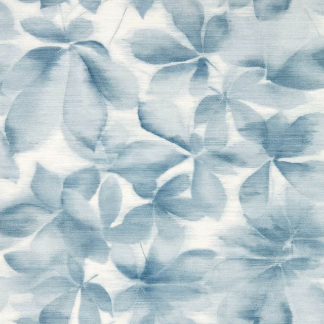 Pale icy-blue and white painterly leaves with soft horizontal brushed texture
