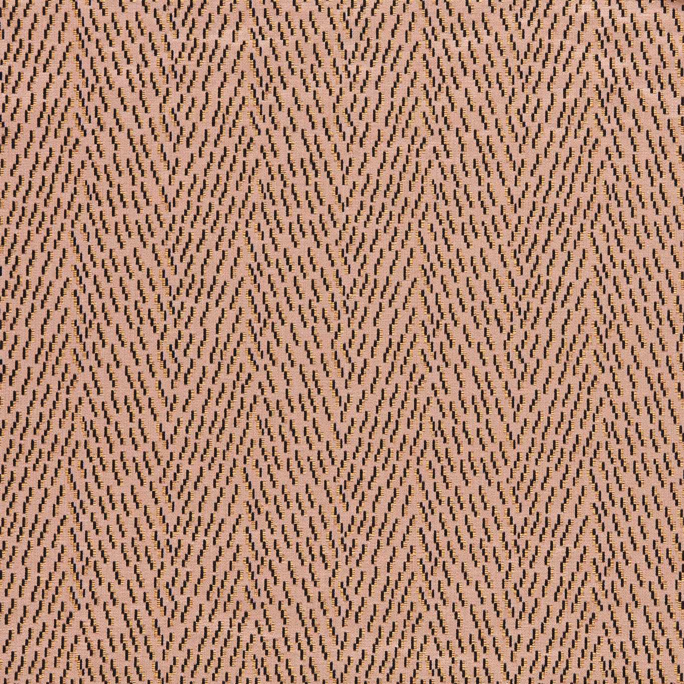 Dusty blush-pink woven fabric with dense dark broken zigzag marks