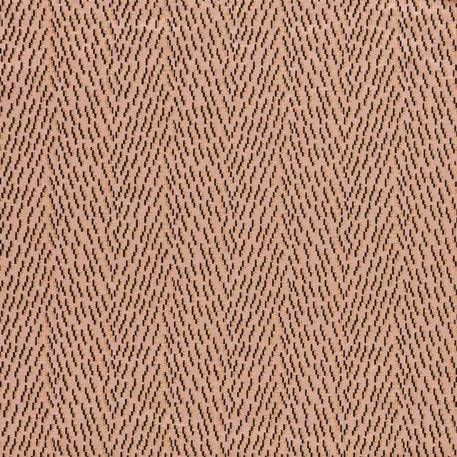 Dusty blush-pink woven fabric with dense dark broken zigzag marks