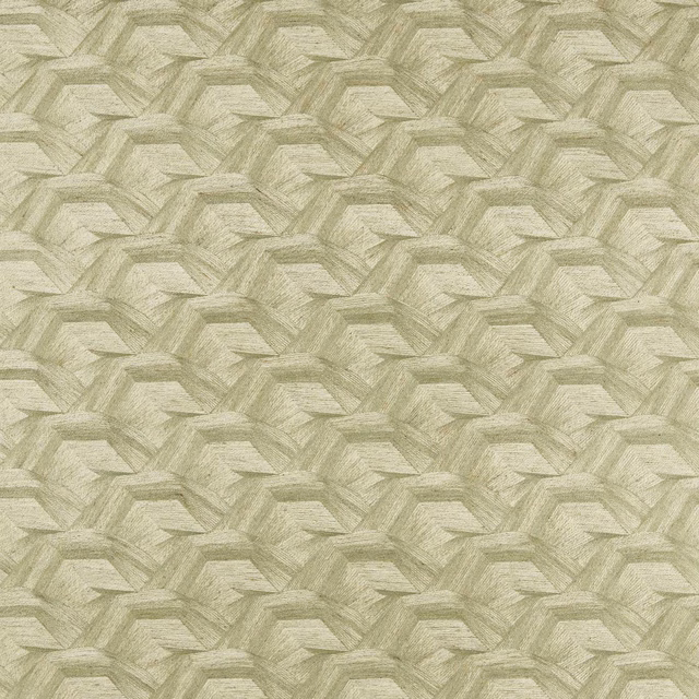 Muted moss-green textile with pale angular facets and brushed geometric texture
