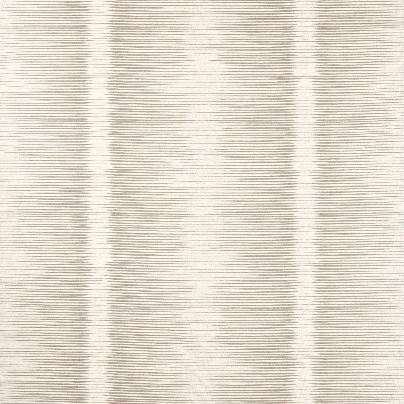 Soft dove-grey and ivory vertical stripes over a fine horizontal ribbed weave