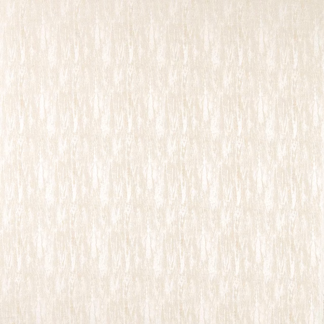 Chalk-ivory fabric with pale beige vertical erosion marks and a finely textured weave
