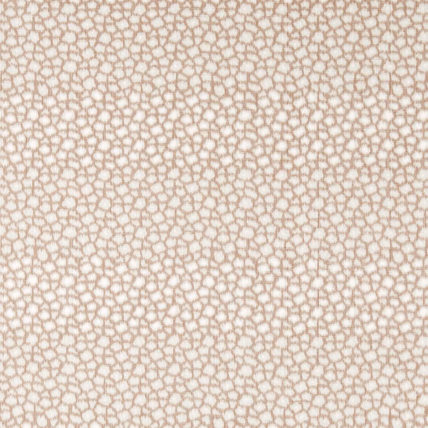Cream textile with a fine irregular rust pebble network and softly textured surface