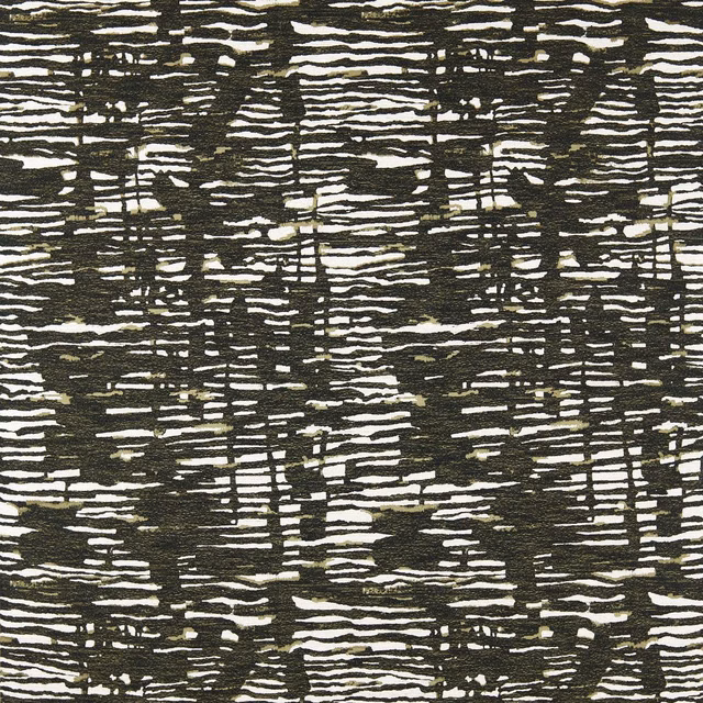 Olive and cream broken horizontal marks in a dense, textured woven fabric