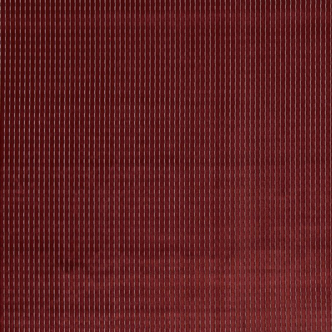 Deep garnet velvet with fine vertical ribs and a restrained directional sheen