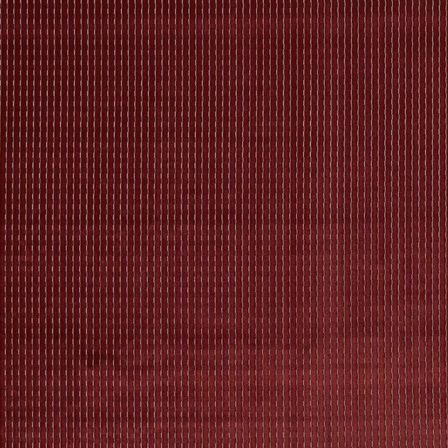 Deep garnet velvet with fine vertical ribs and a restrained directional sheen