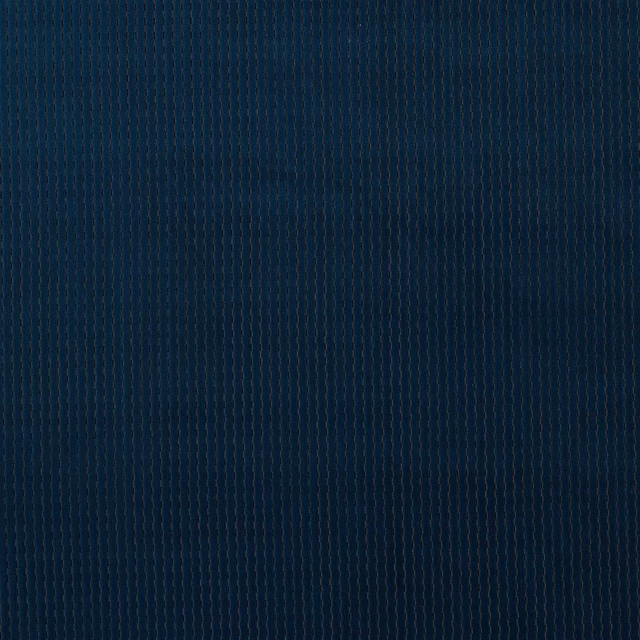 Deep midnight blue velvet with fine wavering vertical ribs and subtle teal highlights