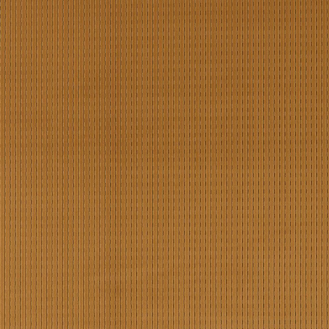 Warm caramel-brown velvet swatch with fine vertical ribbed texture and subtle sheen