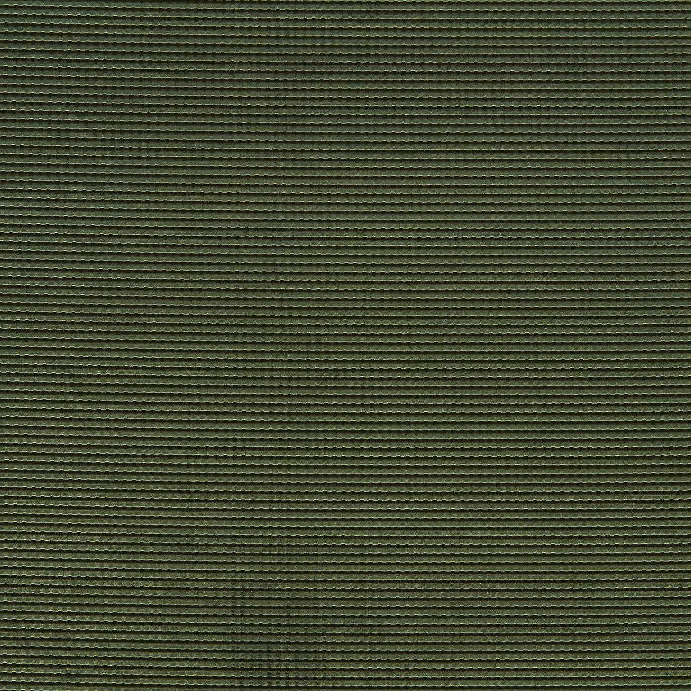 Deep olive-jade velvet with closely spaced horizontal ridges and a low-lit sheen