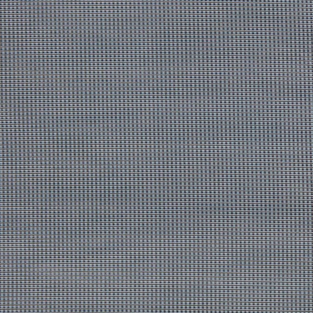 Close-up of muted blue-grey velvet with a tiny charcoal cross-weave grid