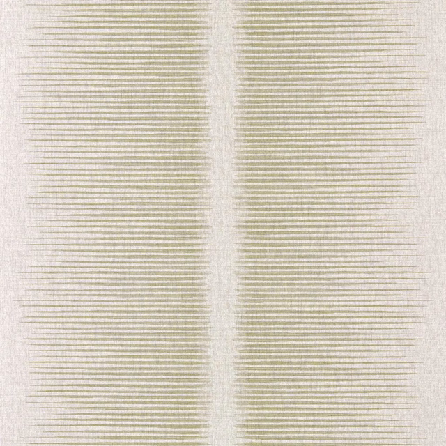 Pale olivine-green wallpaper with fine horizontal striations and softly tonal texture