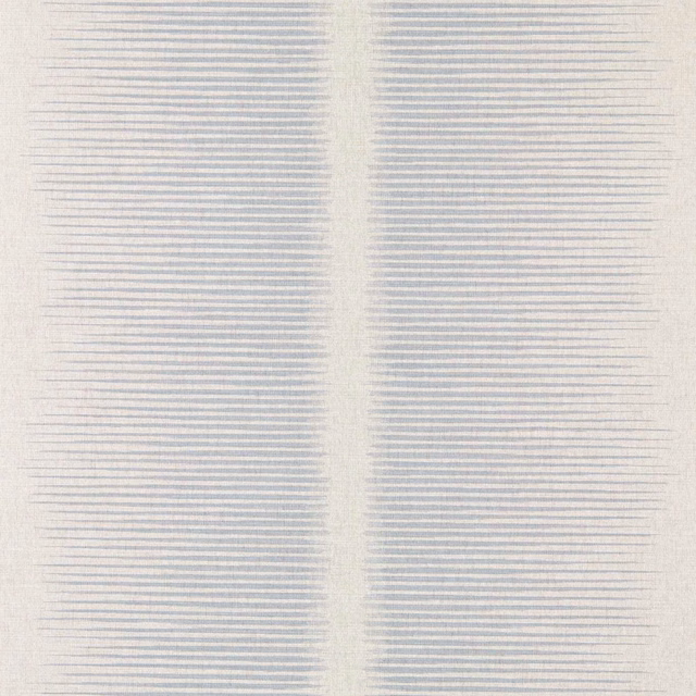 Pale sky-blue wallpaper with fine horizontal blue-grey lines and a softly lightened centre