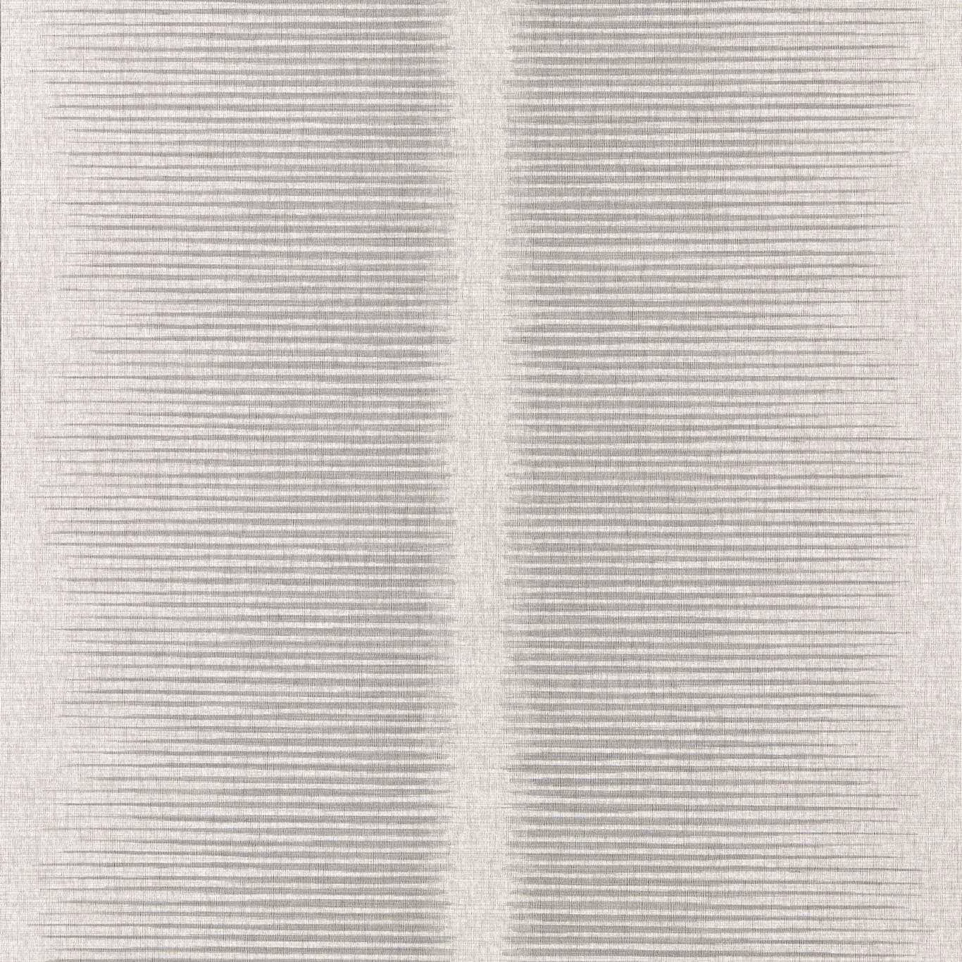 Cool slate-grey wallcovering with fine horizontal striations and a pale vertical tonal band