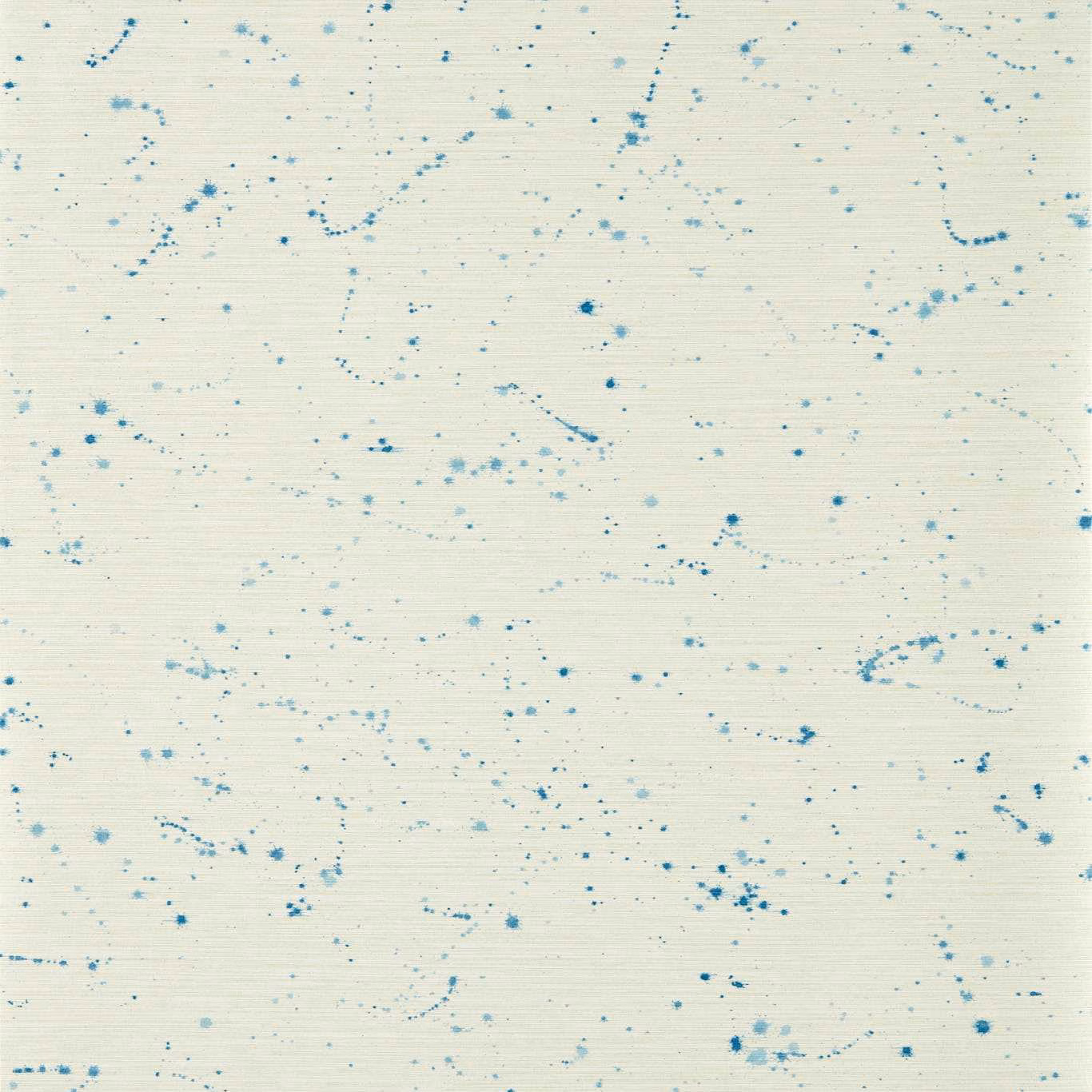 Pale cream wallpaper with scattered blue flecks and fine horizontal striations