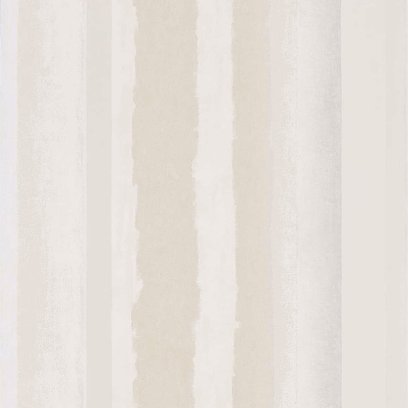 Pale clay and chalk wallpaper with softly mottled, irregular vertical bands