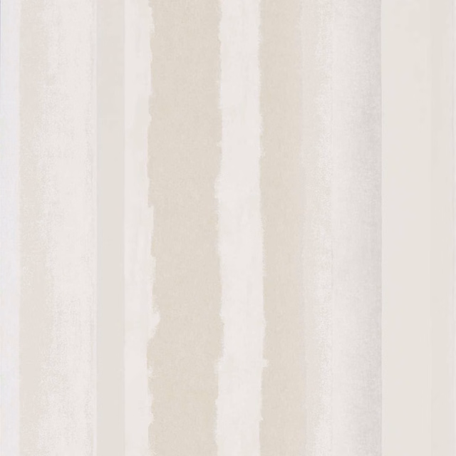 Pale clay and chalk wallpaper with softly mottled, irregular vertical bands