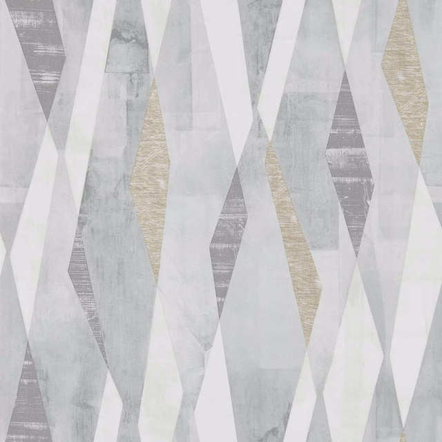 Cool slate and concrete diamonds with muted taupe textured accents