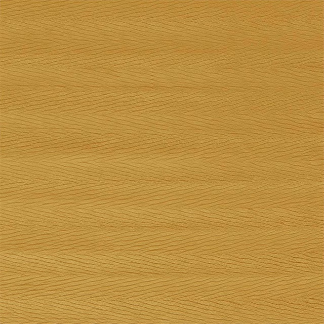 Warm ochre-gold fabric with fine flowing ripple lines and a softly textured surface