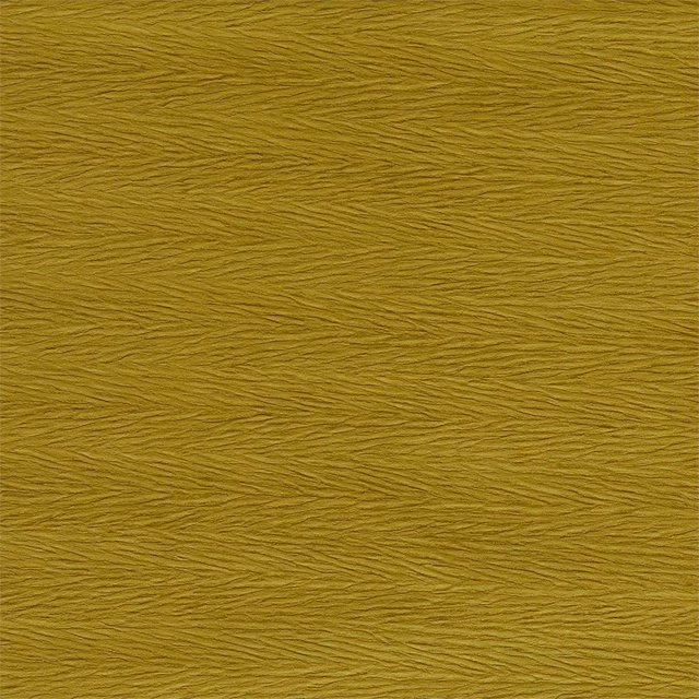 Muted olive-ochre textile with fine rippling horizontal slub texture
