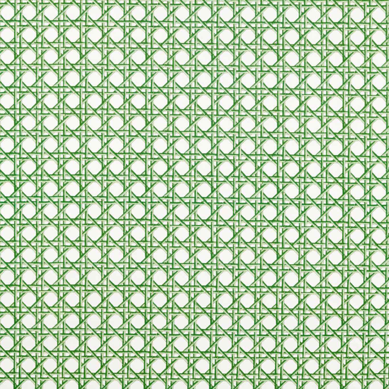 Apple-green interlaced lattice on a warm Paper Lantern cream ground